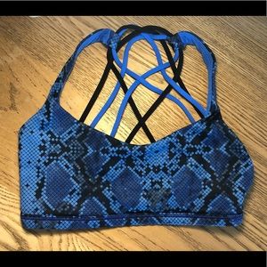 Blue Snakeskin LULU bra!